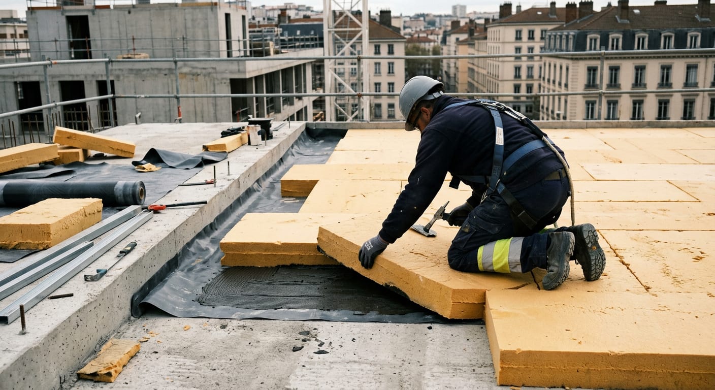 Pose isolant polyuréthane