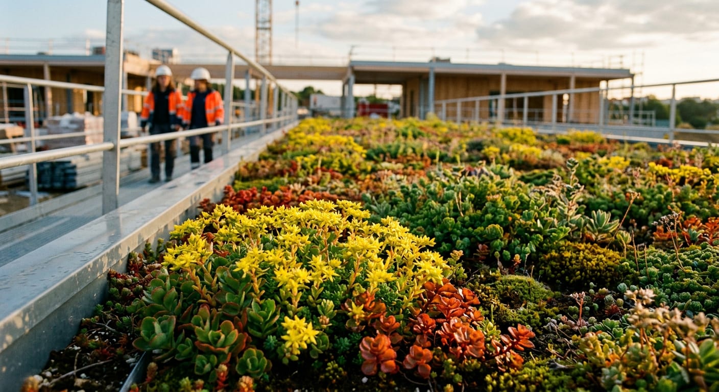 Sedum en fleurs